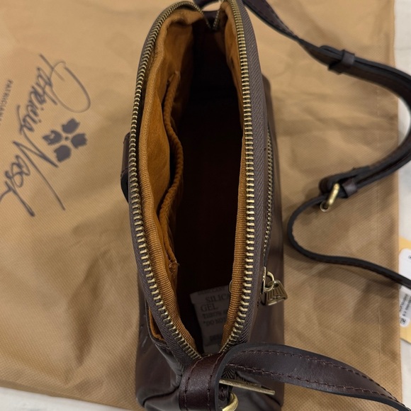 Patricia Nash Dark Brown Leather Crossbody Bag - Picture 4 of 9